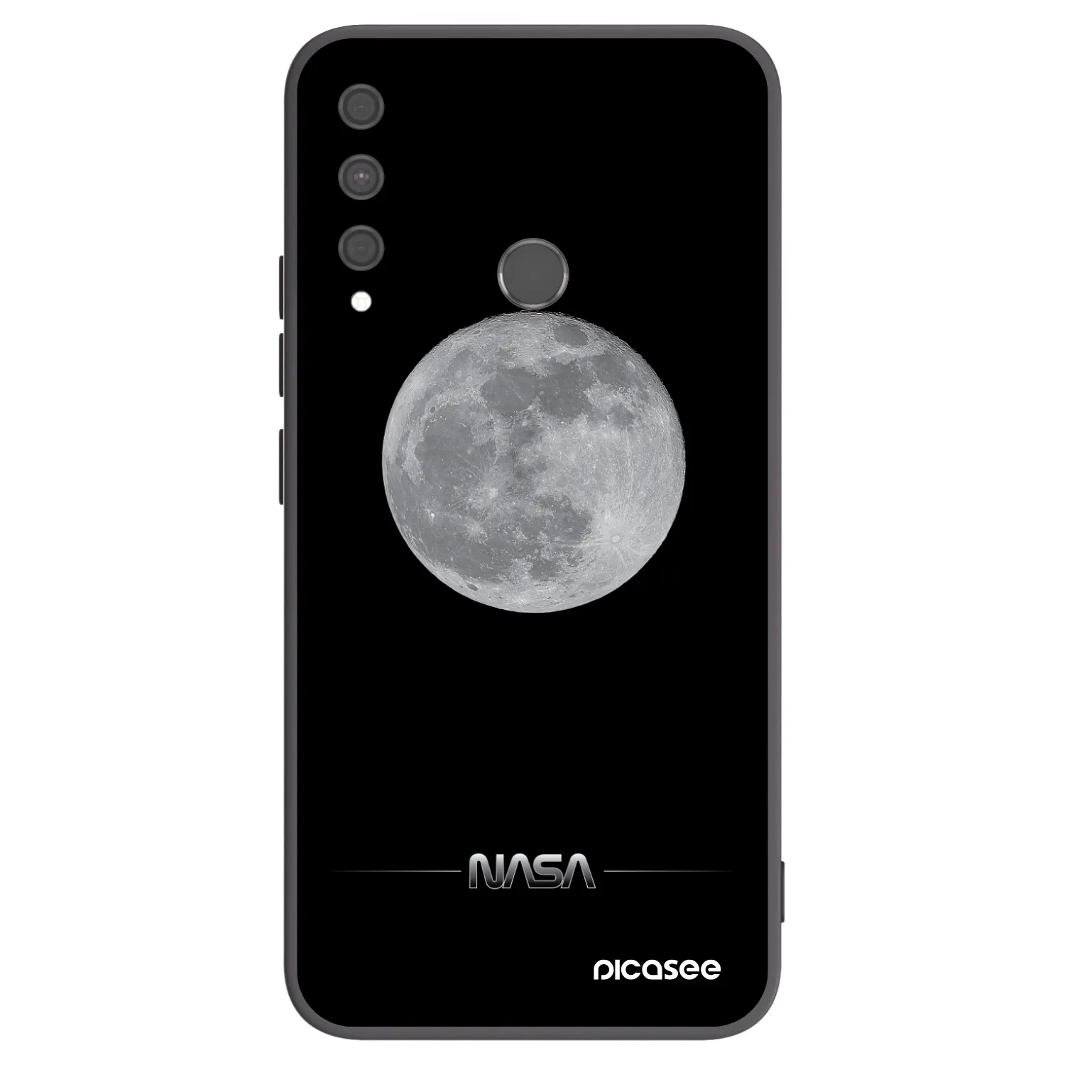 Picasee husă neagră din silicon pentru Huawei P40 Lite E - Moon Minimal