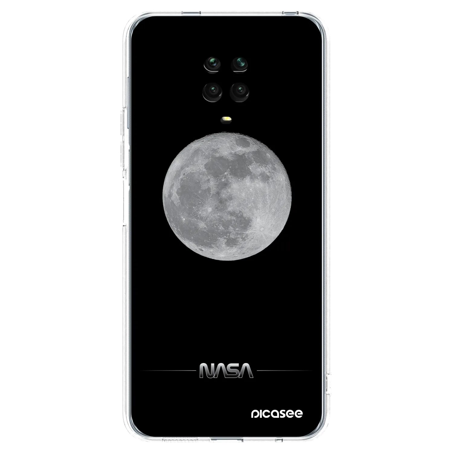 Picasee husă transparentă din silicon pentru Xiaomi Redmi Note 9 Pro - Moon Minimal
