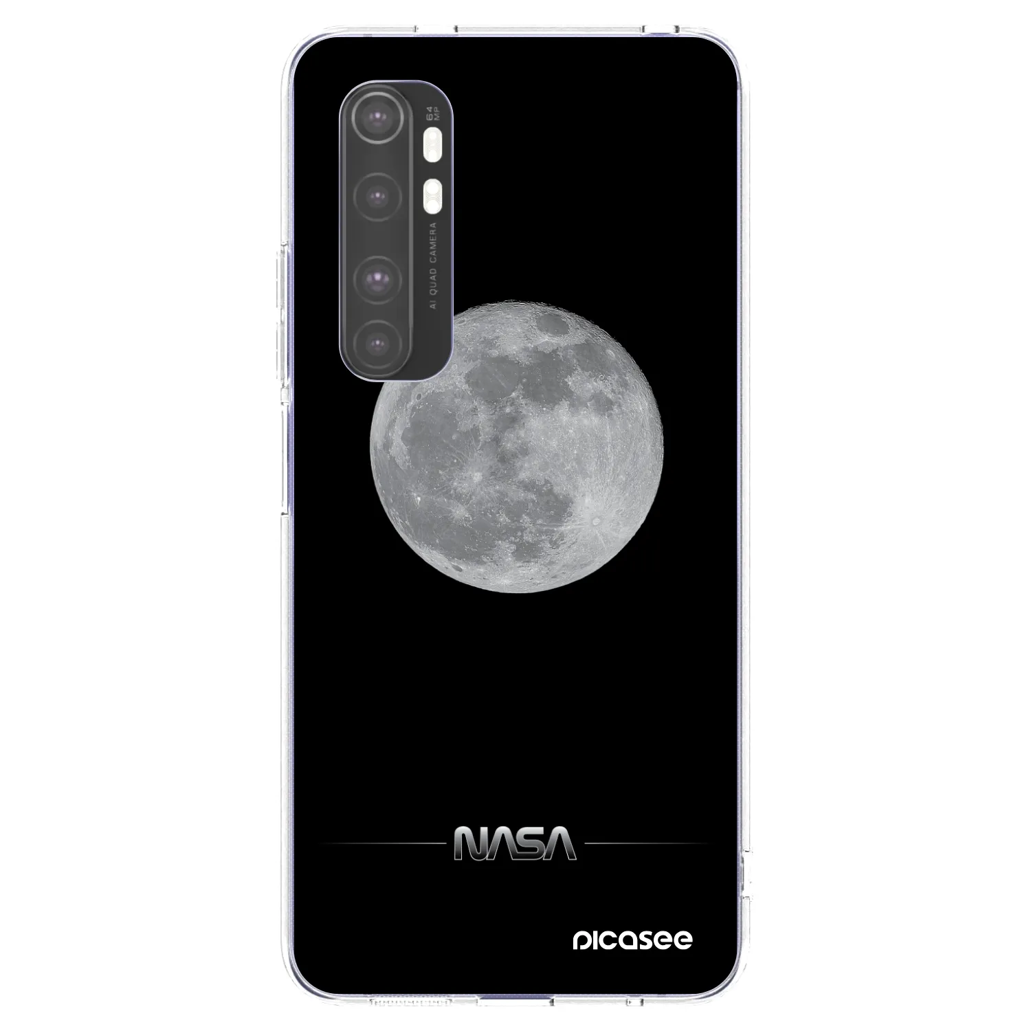 Picasee husă transparentă din silicon pentru Xiaomi Mi Note 10 Lite - Moon Minimal