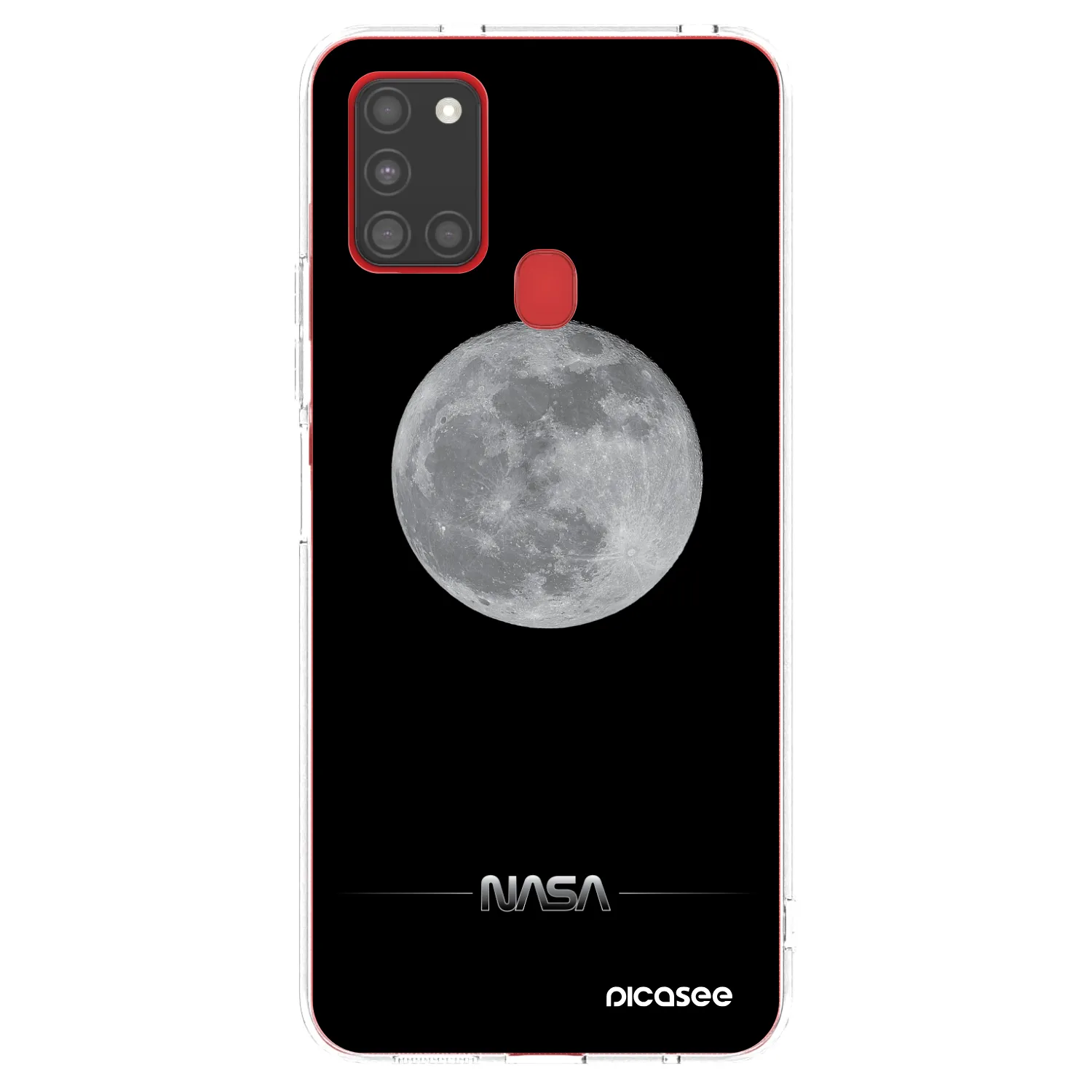Picasee husă transparentă din silicon pentru Samsung Galaxy A21s - Moon Minimal
