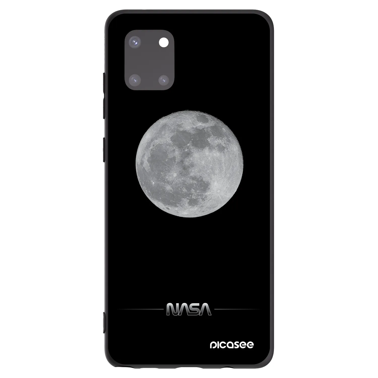 Picasee husă neagră din silicon pentru Samsung Galaxy Note 10 Lite N770F - Moon Minimal