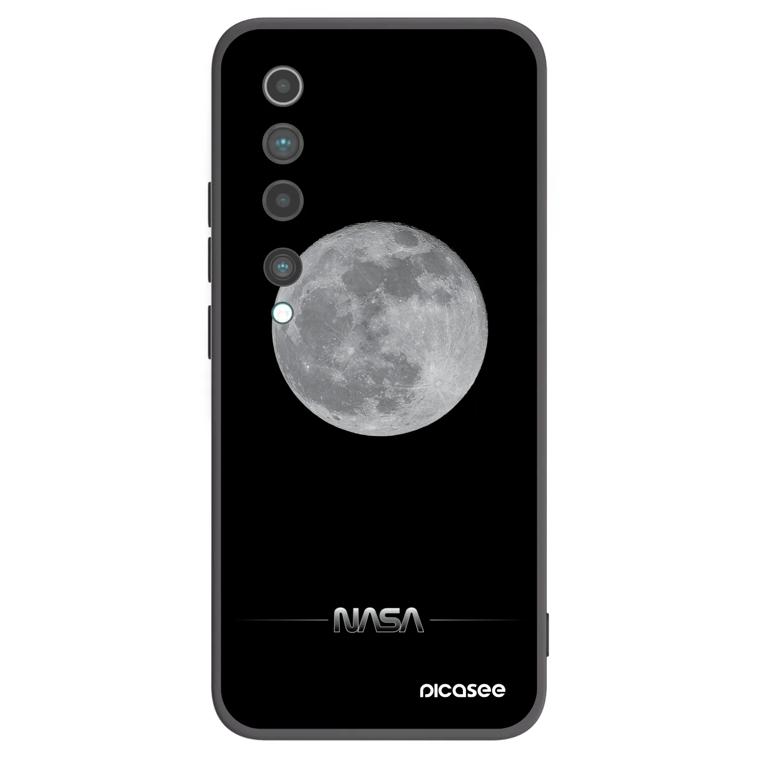 Picasee husă neagră din silicon pentru Xiaomi Mi 10 - Moon Minimal