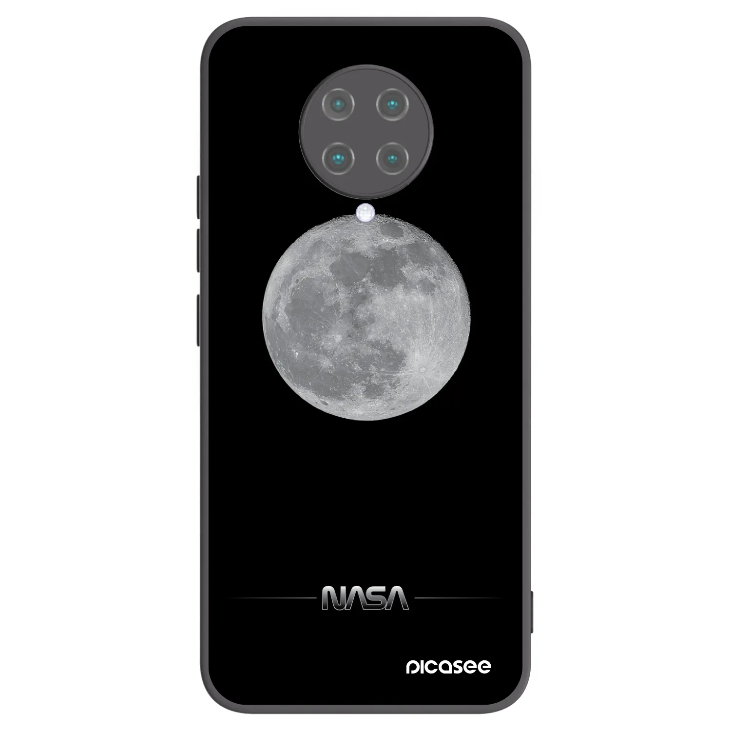 Picasee husă neagră din silicon pentru Xiaomi Poco F2 Pro - Moon Minimal