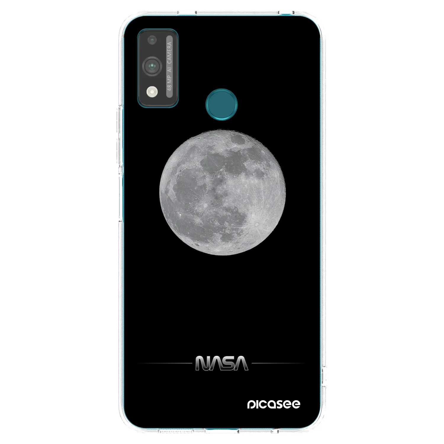 Picasee husă transparentă din silicon pentru Honor 9X Lite - Moon Minimal