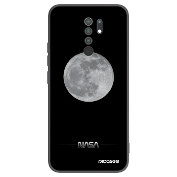 Picasee husă neagră din silicon pentru Xiaomi Redmi 9 - Moon Minimal