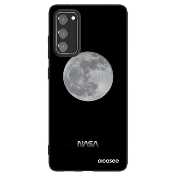 Picasee husă neagră din silicon pentru Samsung Galaxy S20 FE - Moon Minimal