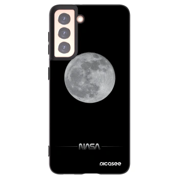 Picasee husă neagră din silicon pentru Samsung Galaxy S21 5G G991B - Moon Minimal