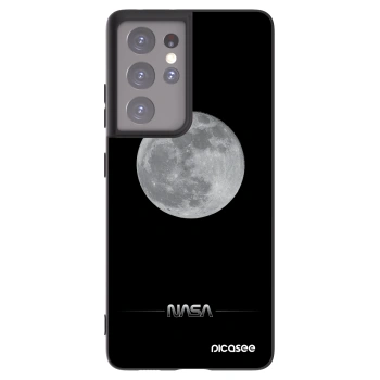 Picasee husă neagră din silicon pentru Samsung Galaxy S21 Ultra 5G G998B - Moon Minimal