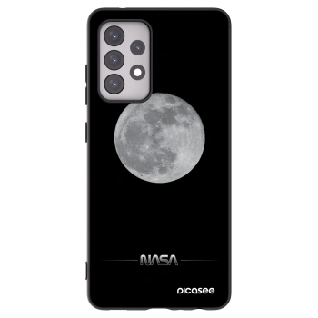 Picasee husă neagră din silicon pentru Samsung Galaxy A52 5G A525F - Moon Minimal