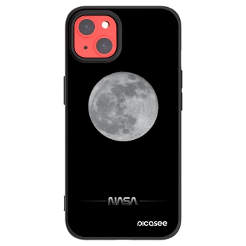 Picasee husă neagră din silicon pentru Apple iPhone 13 - Moon Minimal