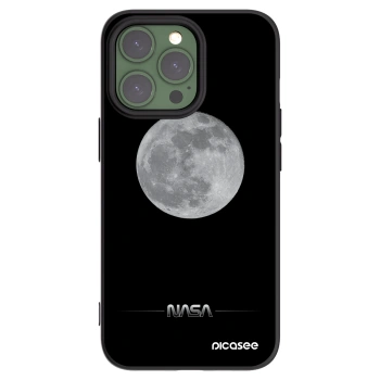 Picasee husă neagră din silicon pentru Apple iPhone 13 Pro - Moon Minimal