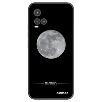 Picasee husă neagră din silicon pentru Vivo Y33s - Moon Minimal