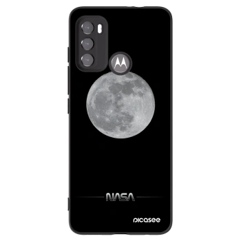 Picasee husă neagră din silicon pentru Motorola Moto G60 - Moon Minimal