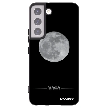 Picasee husă neagră din silicon pentru Samsung Galaxy S22 5G - Moon Minimal