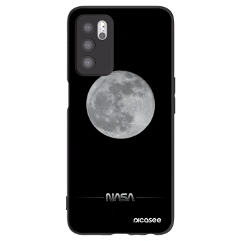 Picasee husă neagră din silicon pentru OPPO A16 - Moon Minimal