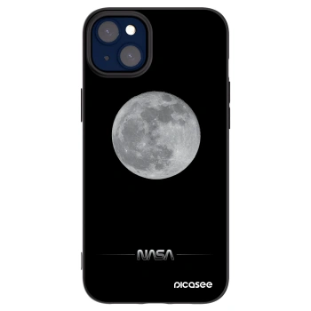 Picasee husă neagră din silicon pentru Apple iPhone 14 Plus - Moon Minimal