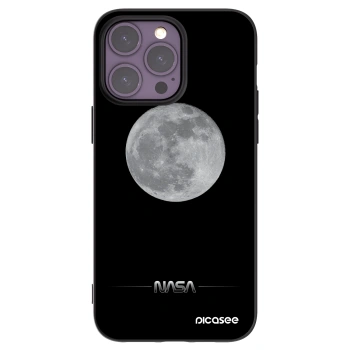 Picasee husă neagră din silicon pentru Apple iPhone 14 Pro Max - Moon Minimal