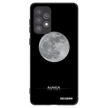 Picasee husă neagră din silicon pentru Samsung Galaxy A73 5G - Moon Minimal