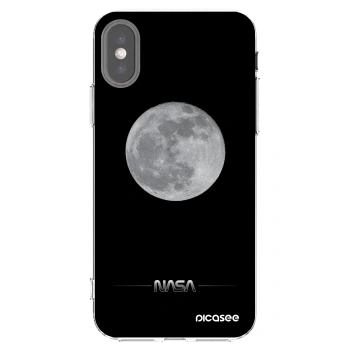 Picasee husă transparentă din silicon pentru Apple iPhone X/XS - Moon Minimal