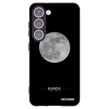 Picasee husă neagră din silicon pentru Samsung Galaxy S23 5G - Moon Minimal