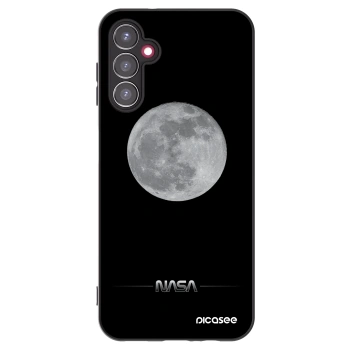 Picasee husă neagră din silicon pentru Samsung Galaxy A14 4G A145R - Moon Minimal