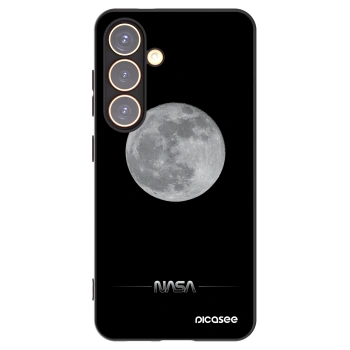 Picasee husă neagră din silicon pentru Samsung Galaxy S24 S921B 5G - Moon Minimal