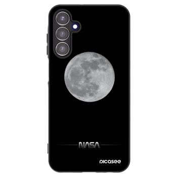 Picasee husă neagră din silicon pentru Samsung Galaxy A15 A155F 4G - Moon Minimal