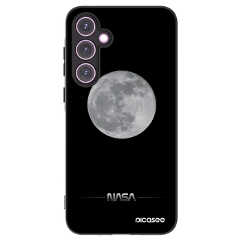 Picasee husă neagră din silicon pentru Samsung Galaxy A35 5G A356B - Moon Minimal