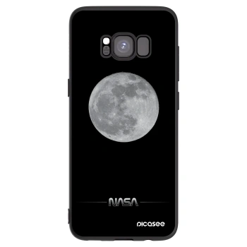 Picasee husă neagră din silicon pentru Samsung Galaxy S8 G950F - Moon Minimal