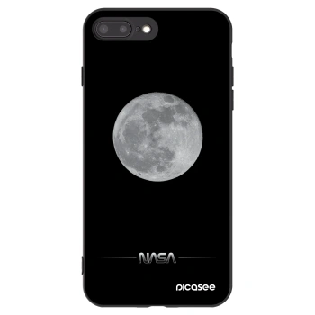 Picasee husă neagră din silicon pentru Apple iPhone 8 Plus - Moon Minimal