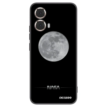 Picasee husă neagră din silicon pentru Motorola Moto G85 - Moon Minimal