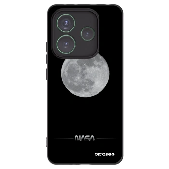 Picasee husă neagră din silicon pentru Xiaomi Redmi Note 14 5G - Moon Minimal