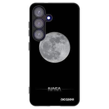 Picasee husă neagră din silicon pentru Samsung Galaxy S25 5G - Moon Minimal