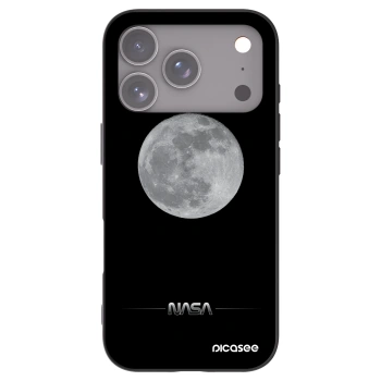 Picasee husă neagră din silicon pentru Apple iPhone 17 Pro - Moon Minimal