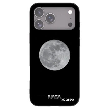 Picasee husă neagră din silicon pentru Apple iPhone 17 Pro Max - Moon Minimal