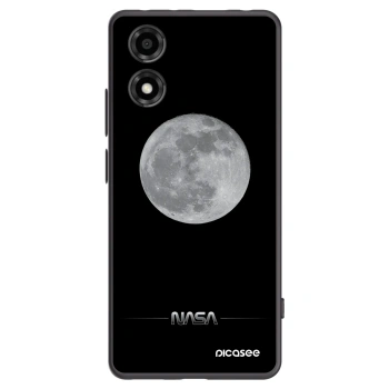 Picasee husă neagră din silicon pentru Motorola Moto E14 - Moon Minimal