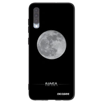 Picasee husă neagră din silicon pentru Samsung Galaxy A70 A705F - Moon Minimal