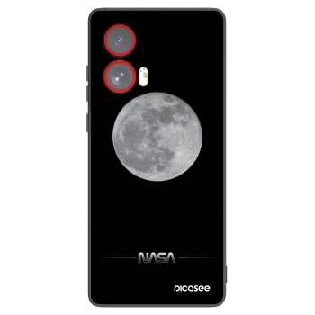Picasee husă neagră din silicon pentru Motorola Edge 50 Fusion - Moon Minimal