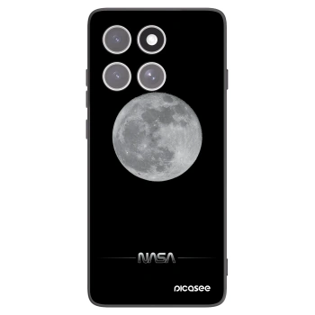 Picasee husă neagră din silicon pentru Motorola Edge 60 Fusion - Moon Minimal