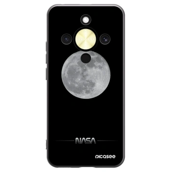 Picasee husă neagră din silicon pentru Honor Magic8 Lite 5G - Moon Minimal