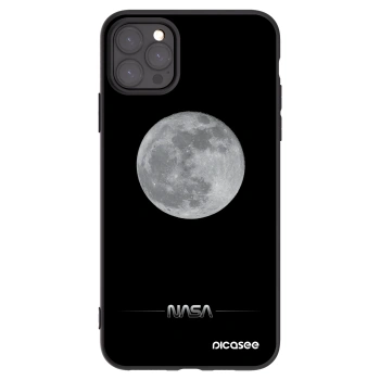 Picasee husă neagră din silicon pentru Apple iPhone 11 Pro Max - Moon Minimal