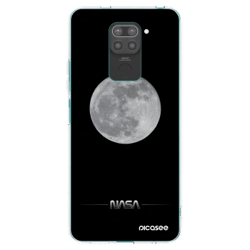 Picasee husă neagră din silicon pentru Xiaomi Redmi Note 9 - Moon Minimal