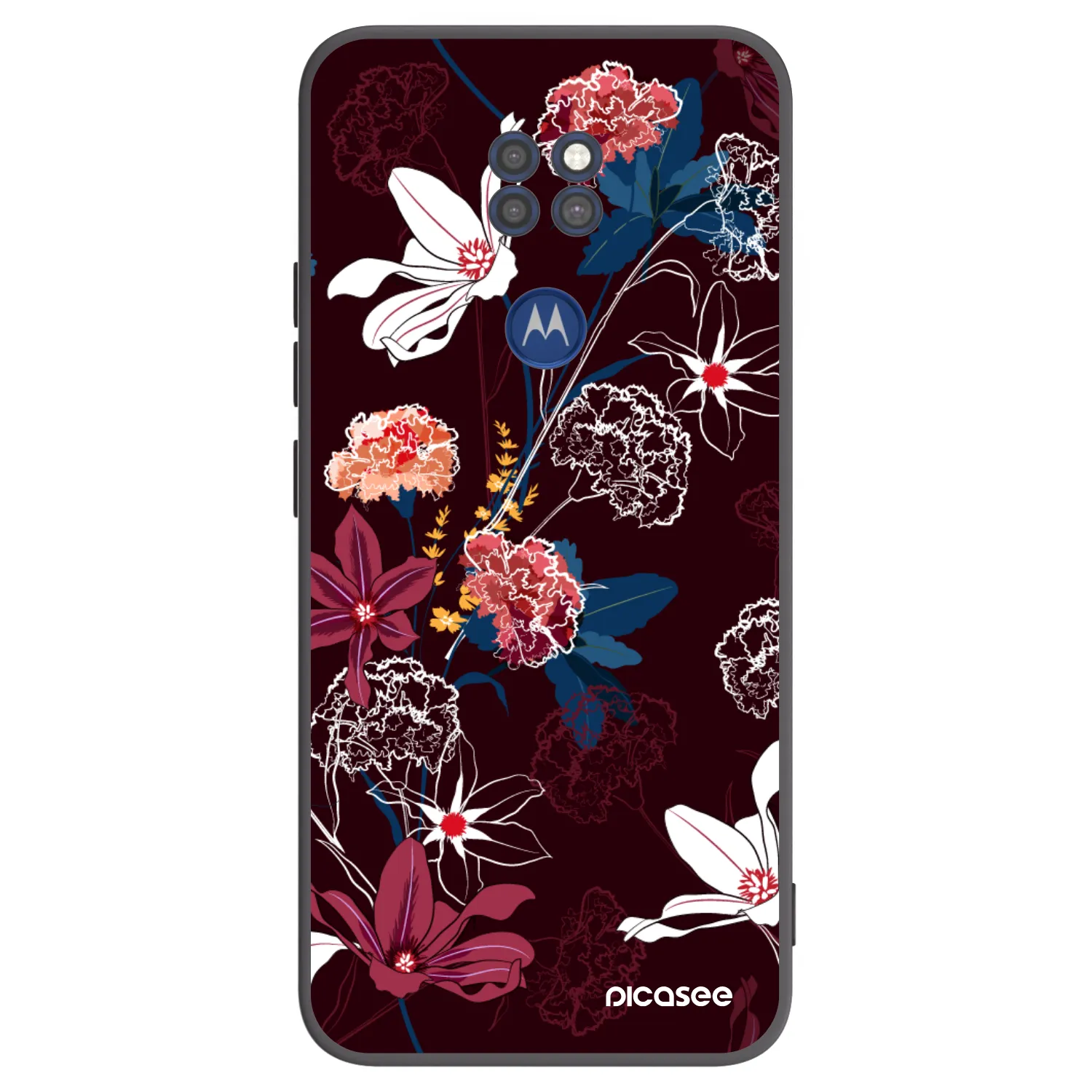 Picasee husă neagră din silicon pentru Motorola Moto G9 Play - Dark Meadow