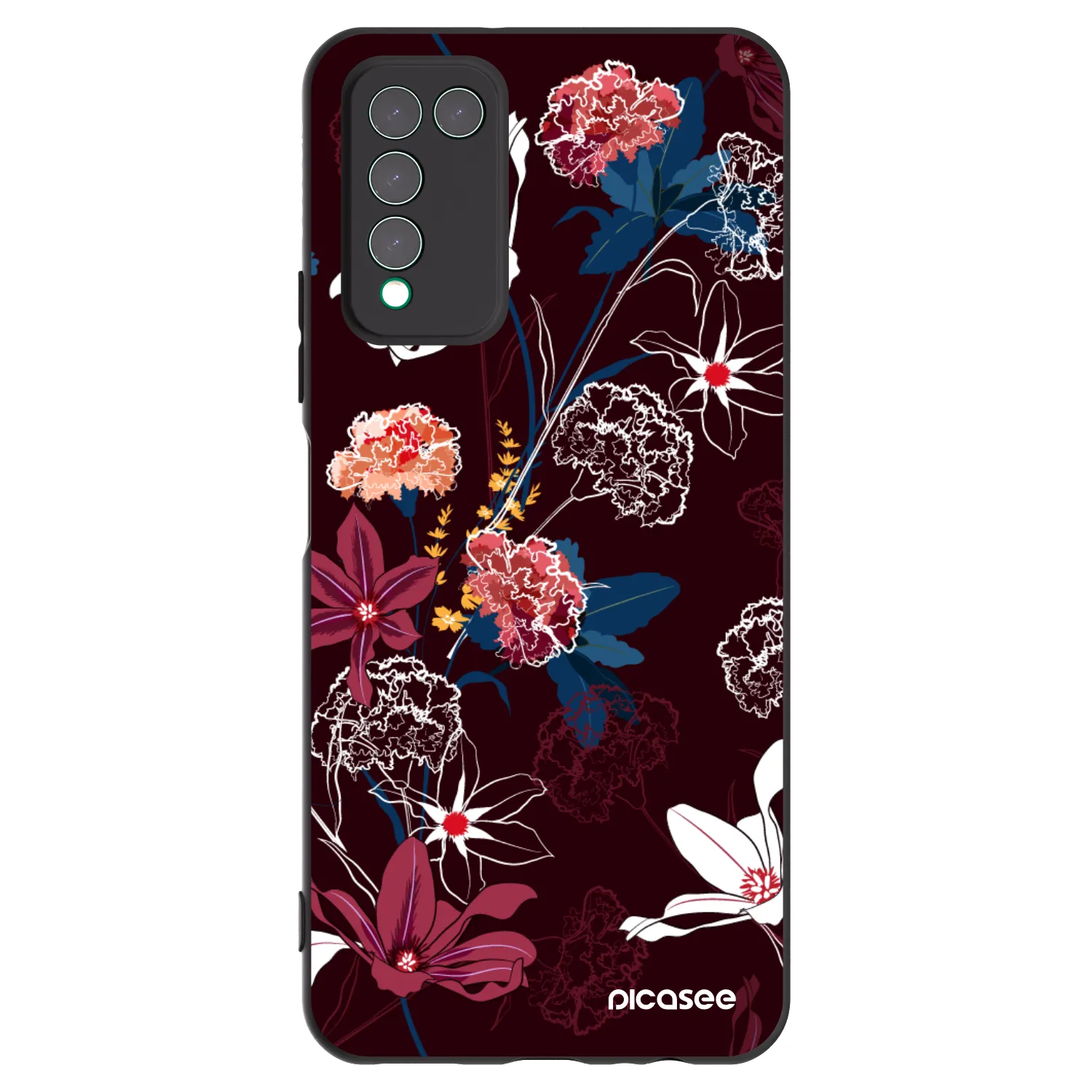 Picasee husă neagră din silicon pentru Honor 10X Lite - Dark Meadow