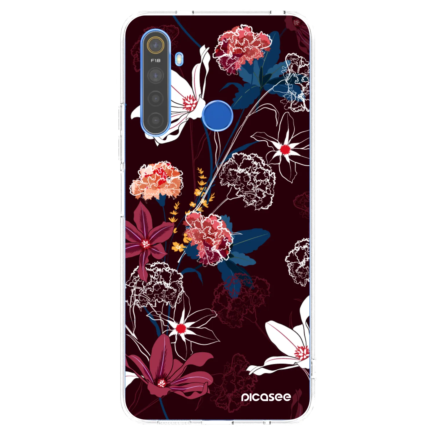 Picasee husă transparentă din silicon pentru Realme 5 - Dark Meadow