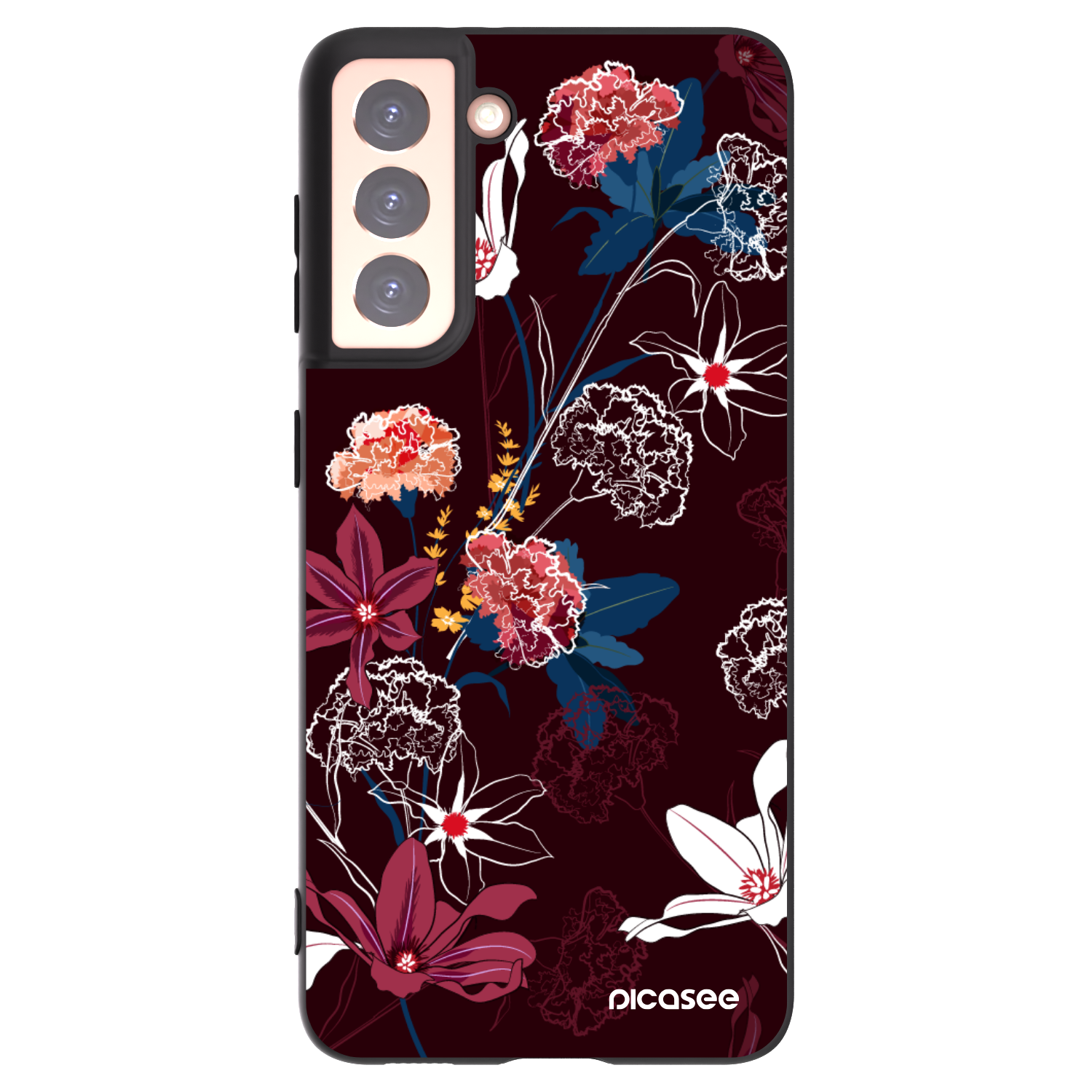 Picasee husă neagră din silicon pentru Samsung Galaxy S21 5G G991B - Dark Meadow