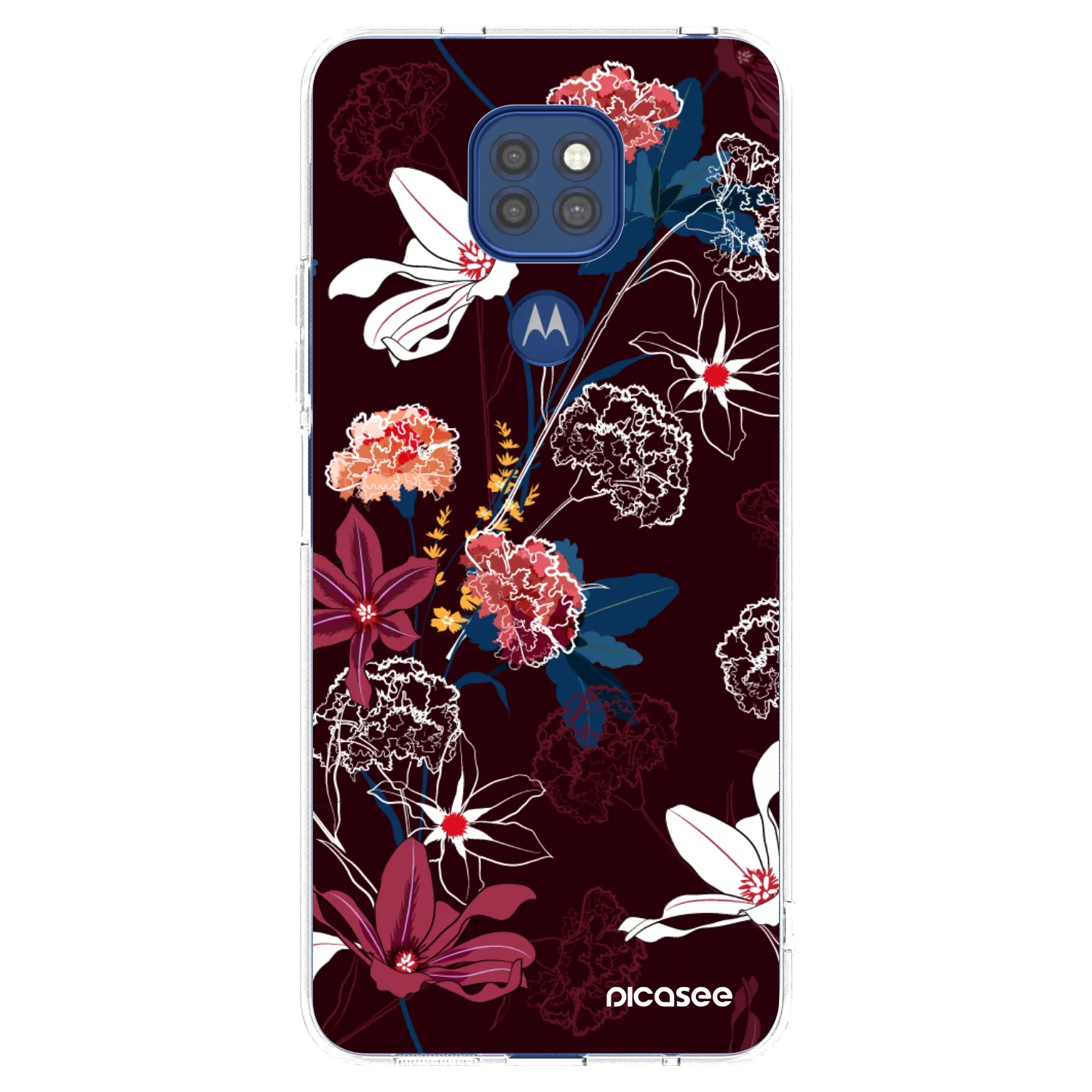 Picasee husă transparentă din silicon pentru Motorola Moto G9 Play - Dark Meadow
