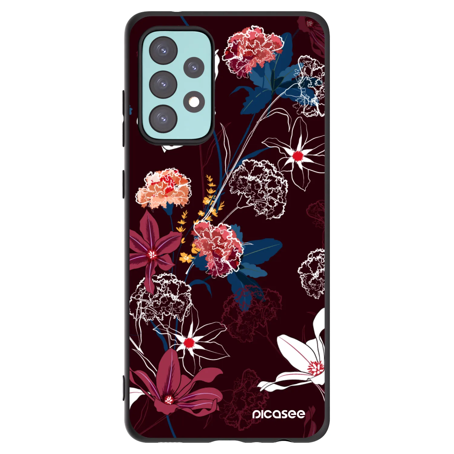 Picasee husă neagră din silicon pentru Samsung Galaxy A72 A725F - Dark Meadow