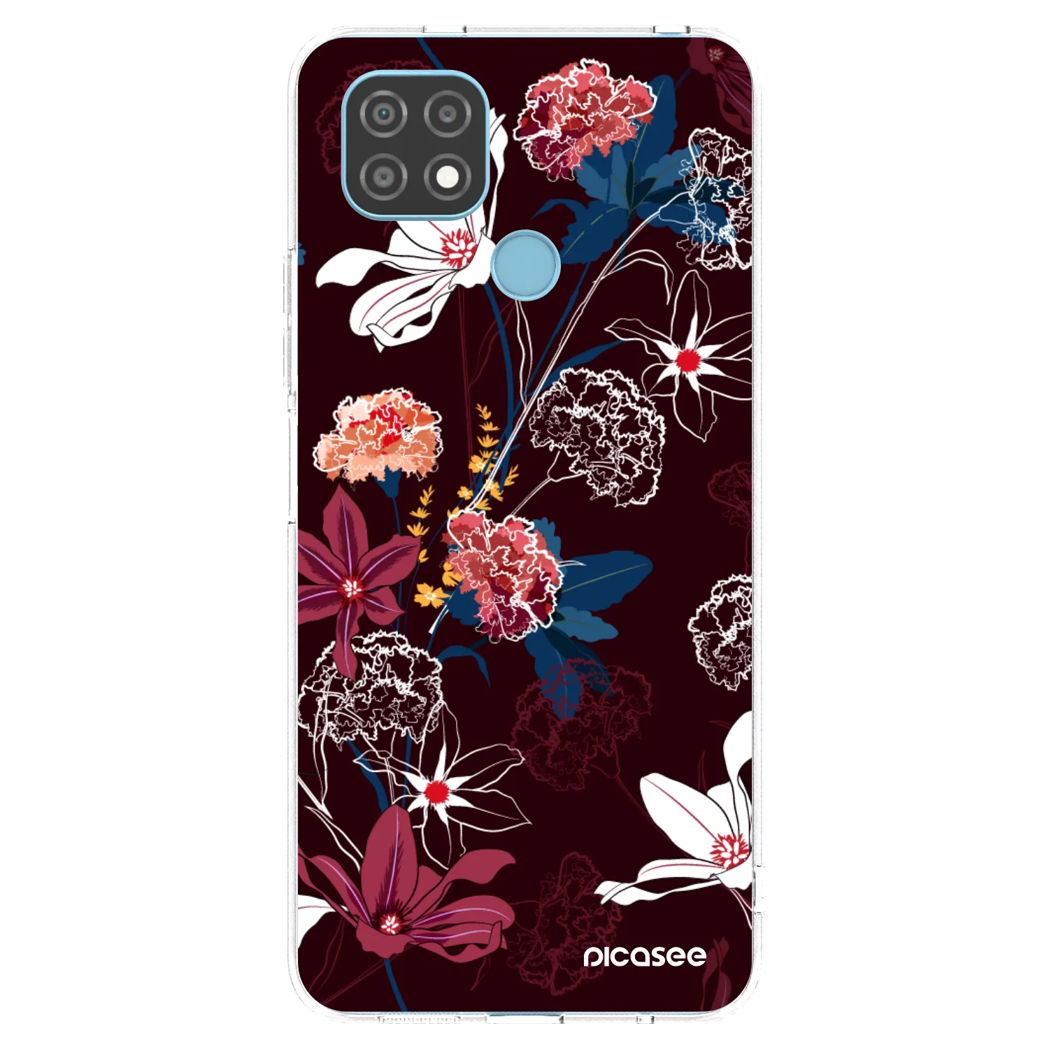 Picasee husă transparentă din silicon pentru Realme C21 - Dark Meadow
