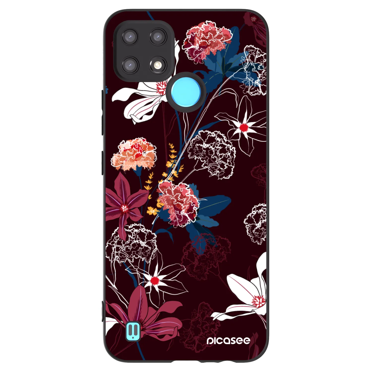 Picasee husă neagră din silicon pentru Realme C21 - Dark Meadow